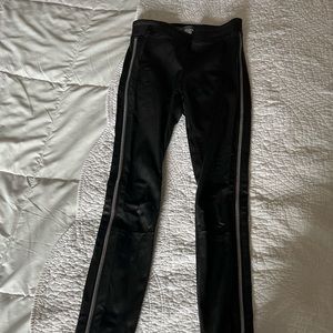 VINCE stretch leather, side zip pant Super Soft